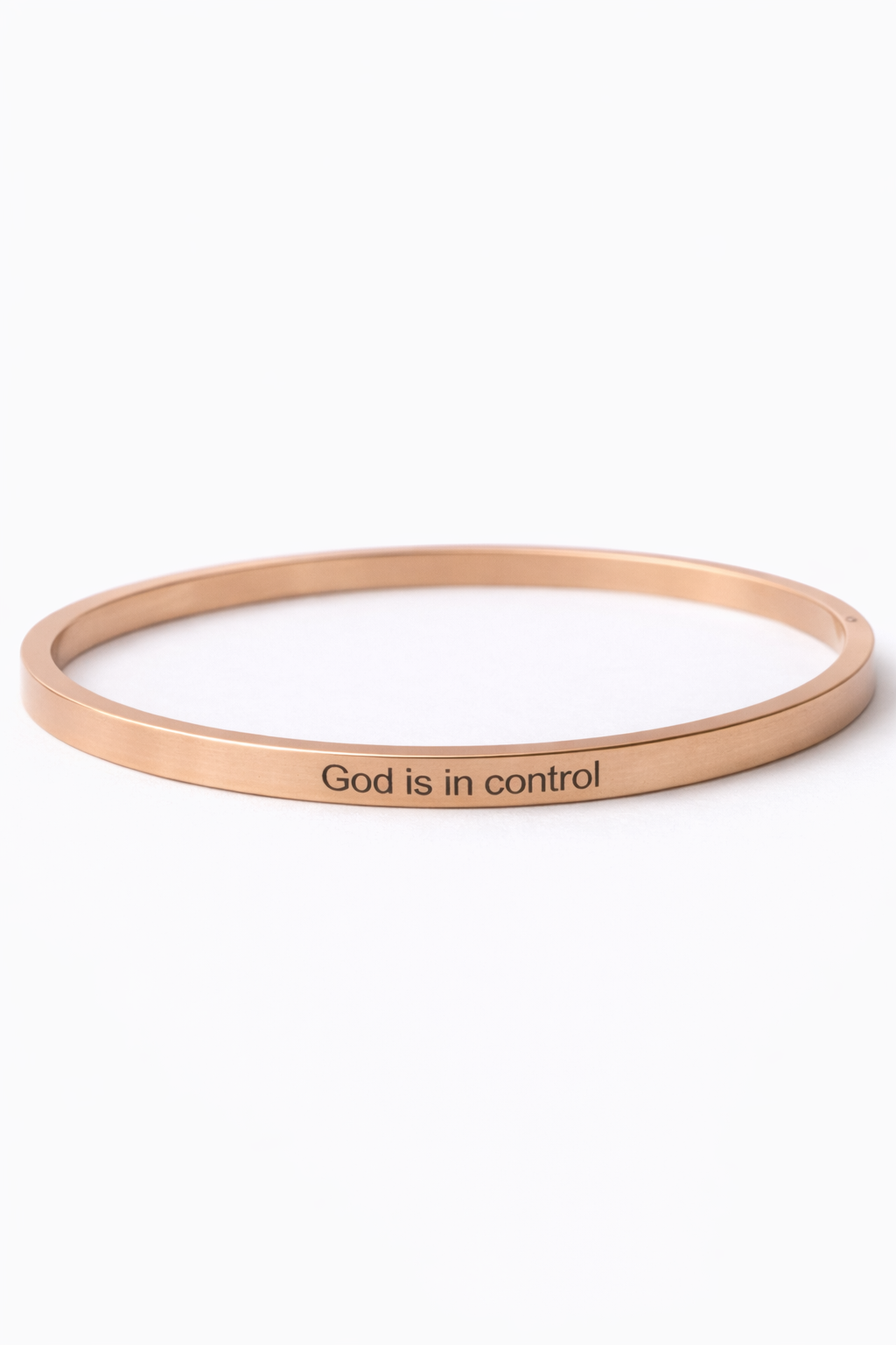 Bracelet: "God is in control"