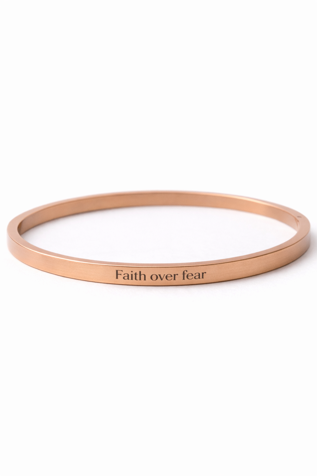 Bracelet: "Faith over fear"