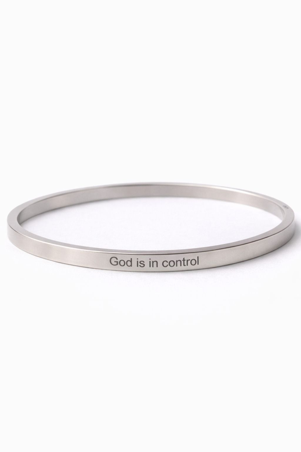 Bracelet: "God is in control"