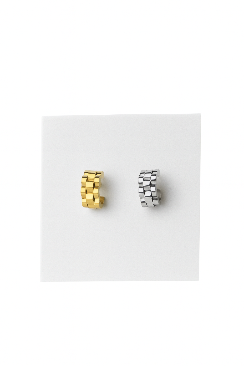 Earrings "Chain Link Hoops"