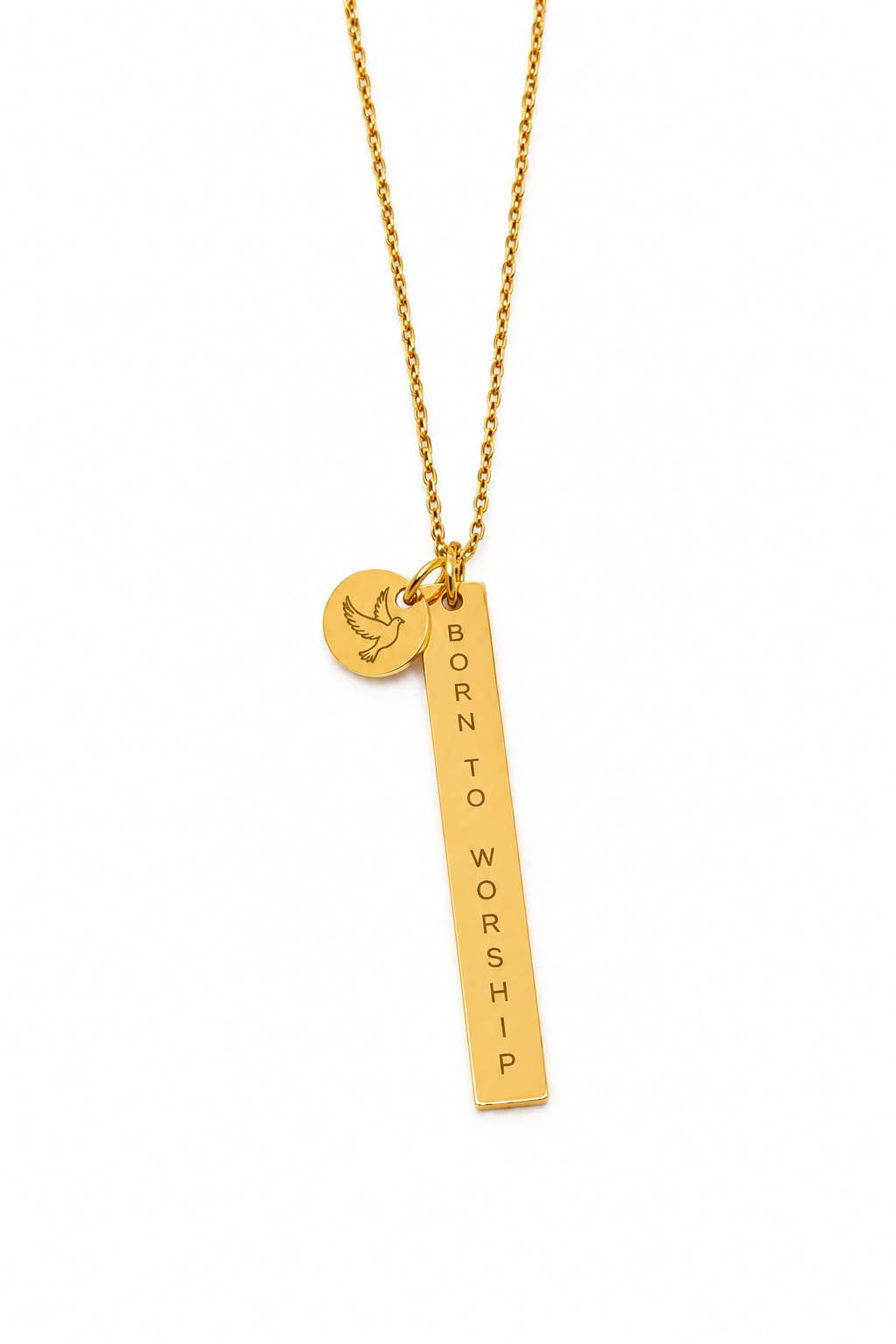 Necklace "Born to worship"