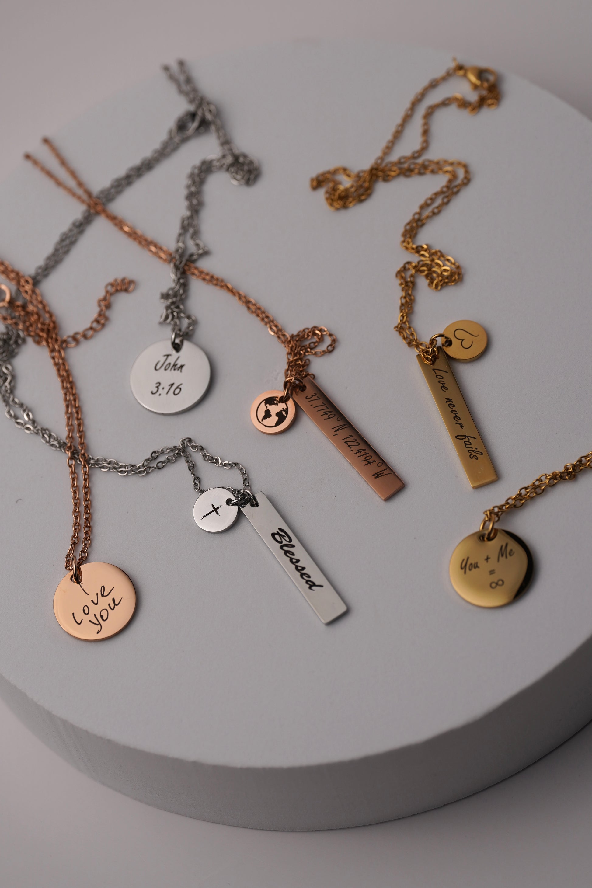 Necklace "Minimal Tag"