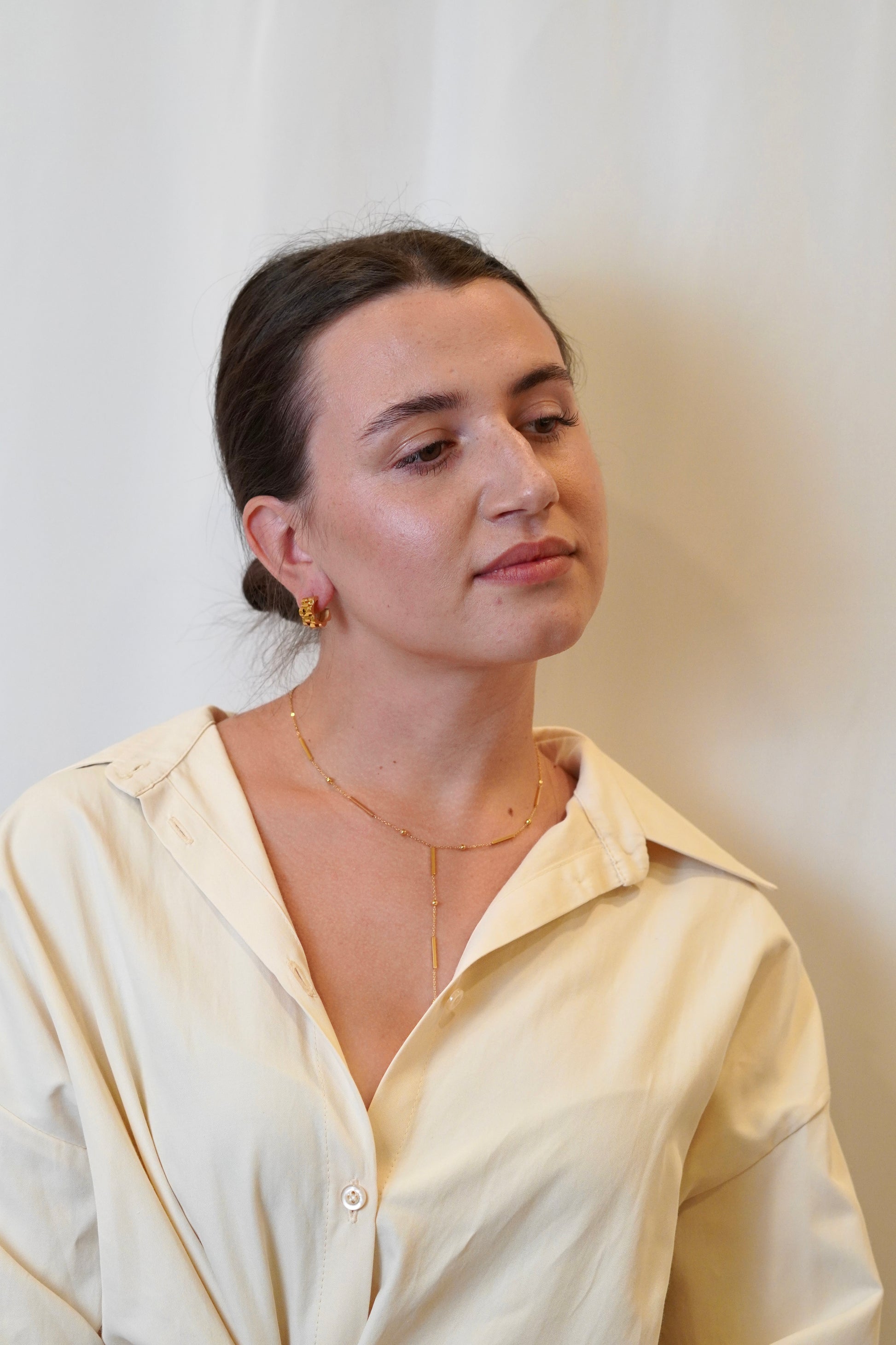 Earrings "Chain Link Hoops"