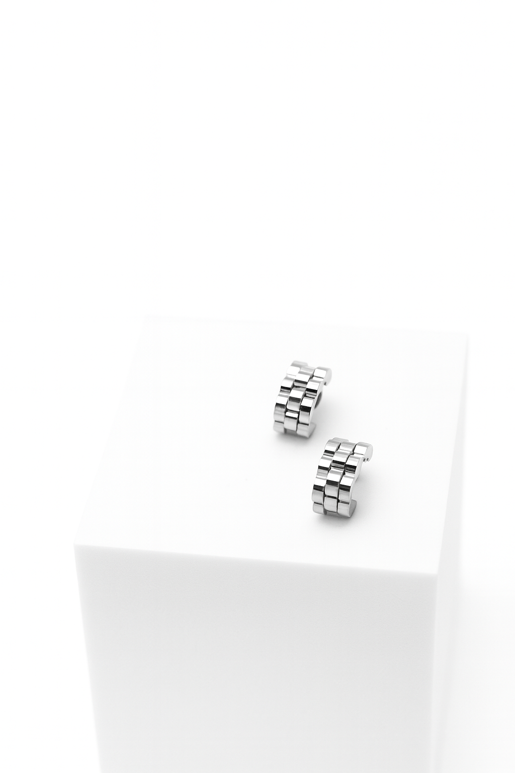 Earrings "Chain Link Hoops"