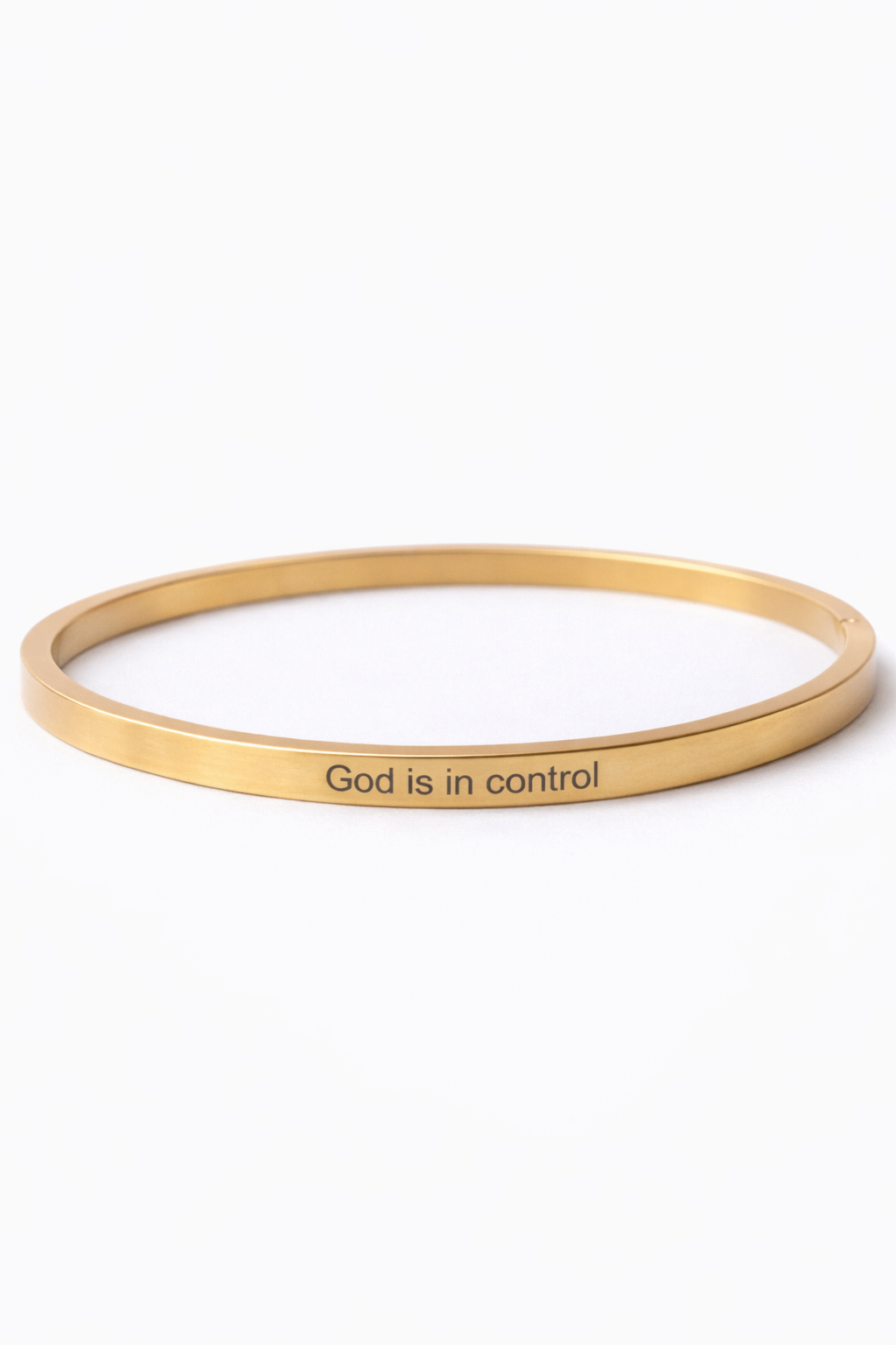 Bracelet: "God is in control"