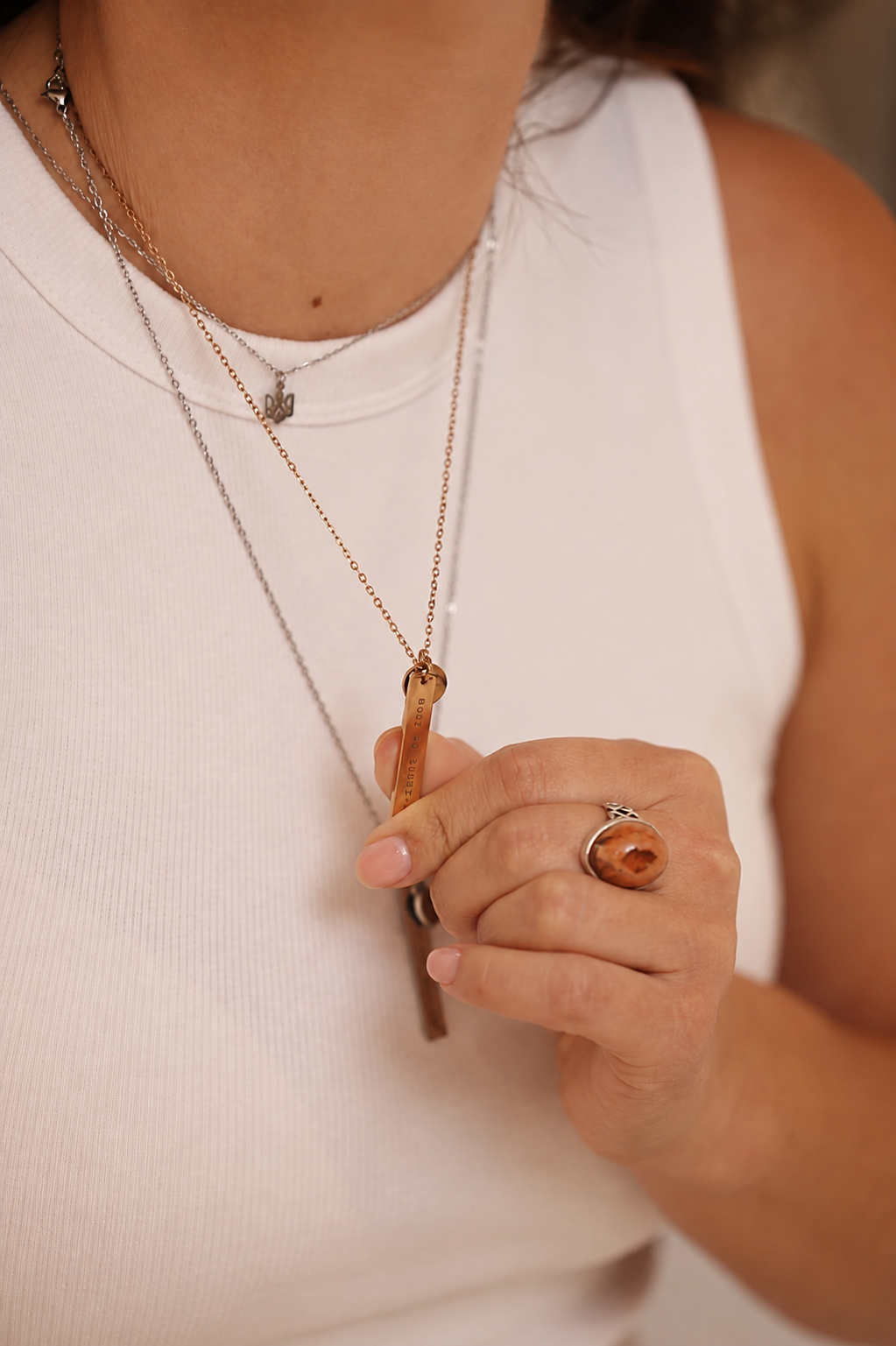 Necklace "Born to worship"
