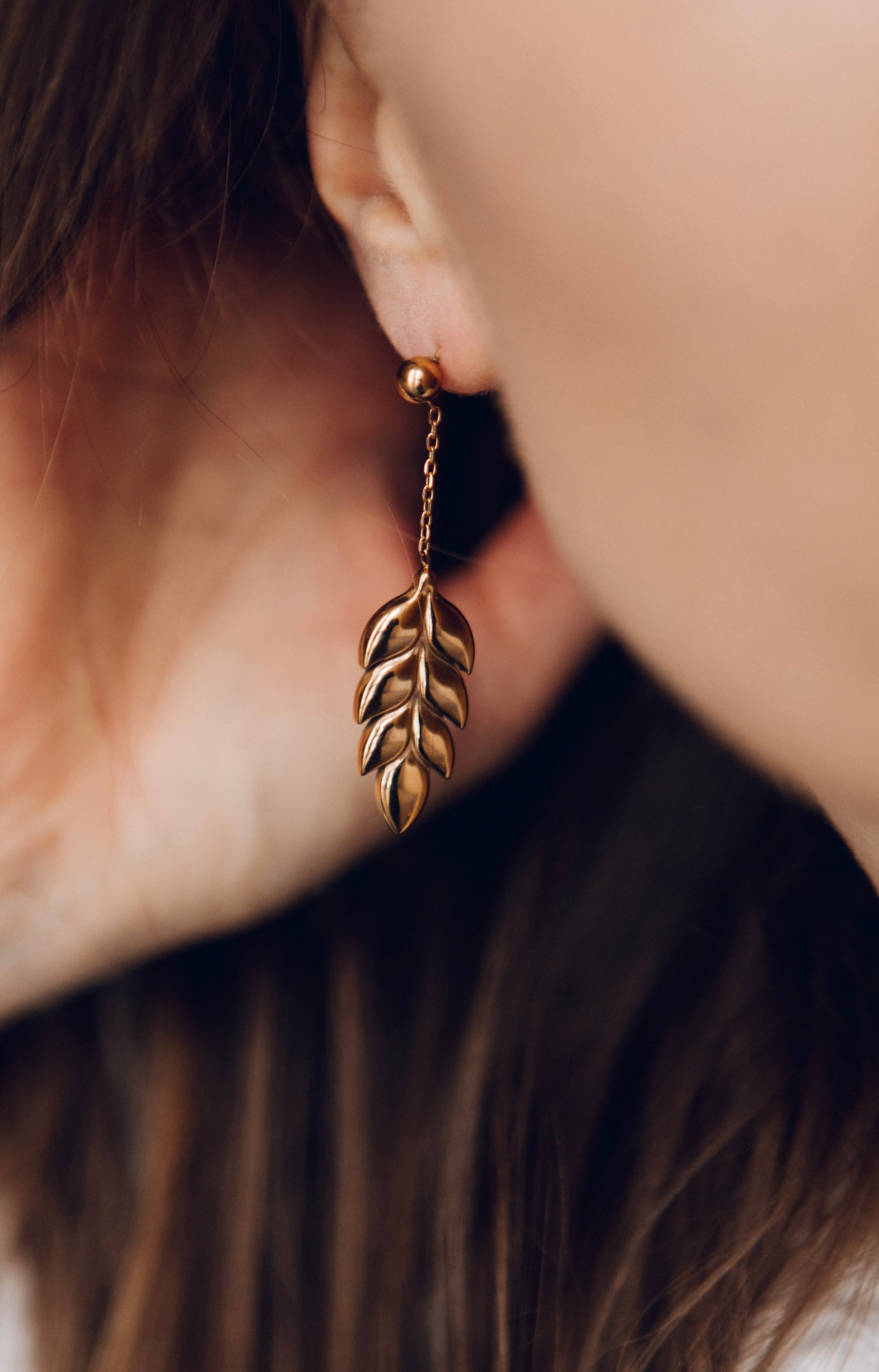 Earrings "Spikelet"